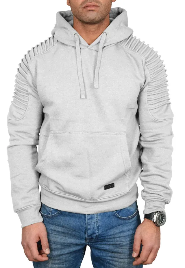 Alessandro Salvarini AS-074 Hoodie Herren Biker-Stepp