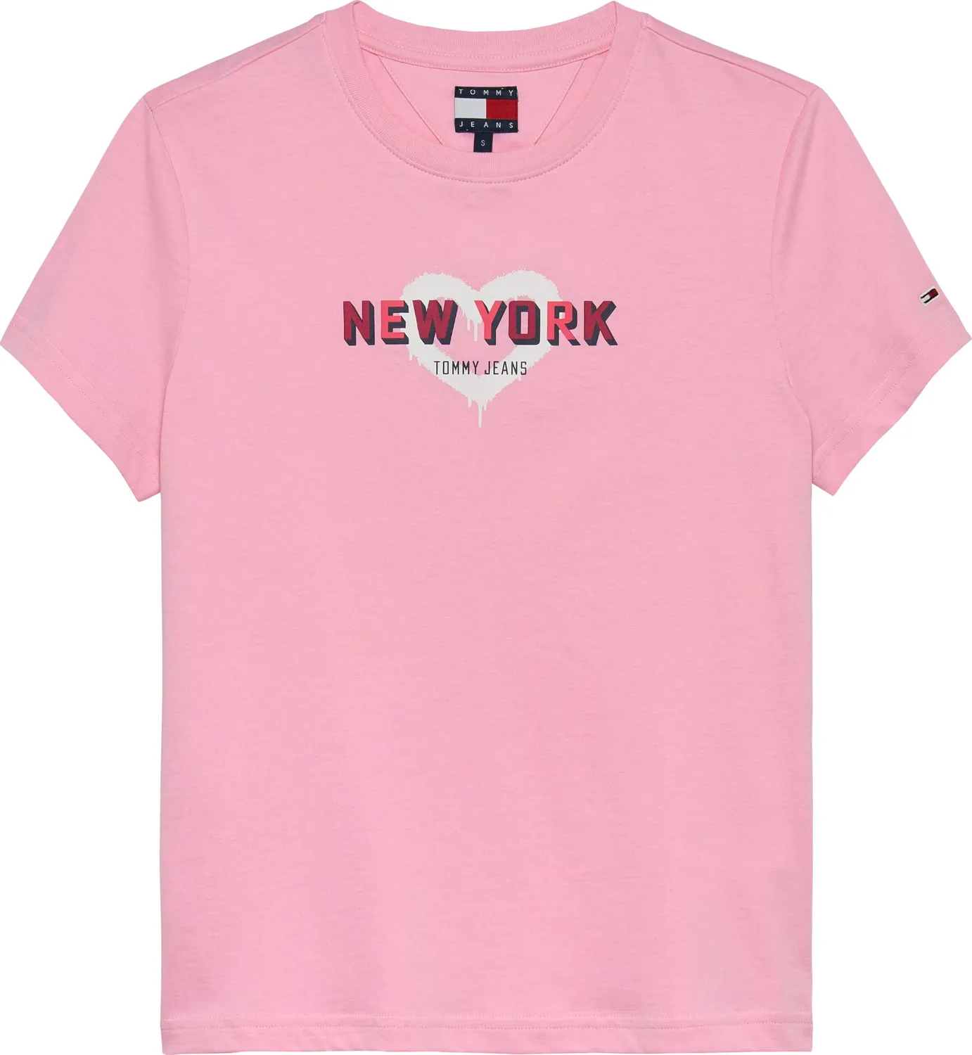 Tommy Jeans TJ X NYC T-Shirt Damen S Blau Rundhals