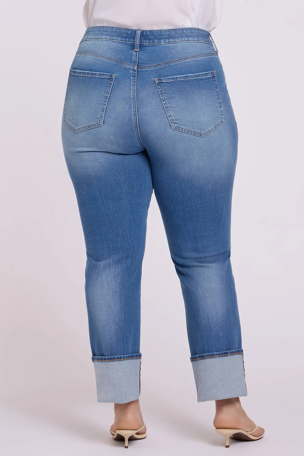 NYDJ Marilyn Straight Plus Jeans Pacifica formend