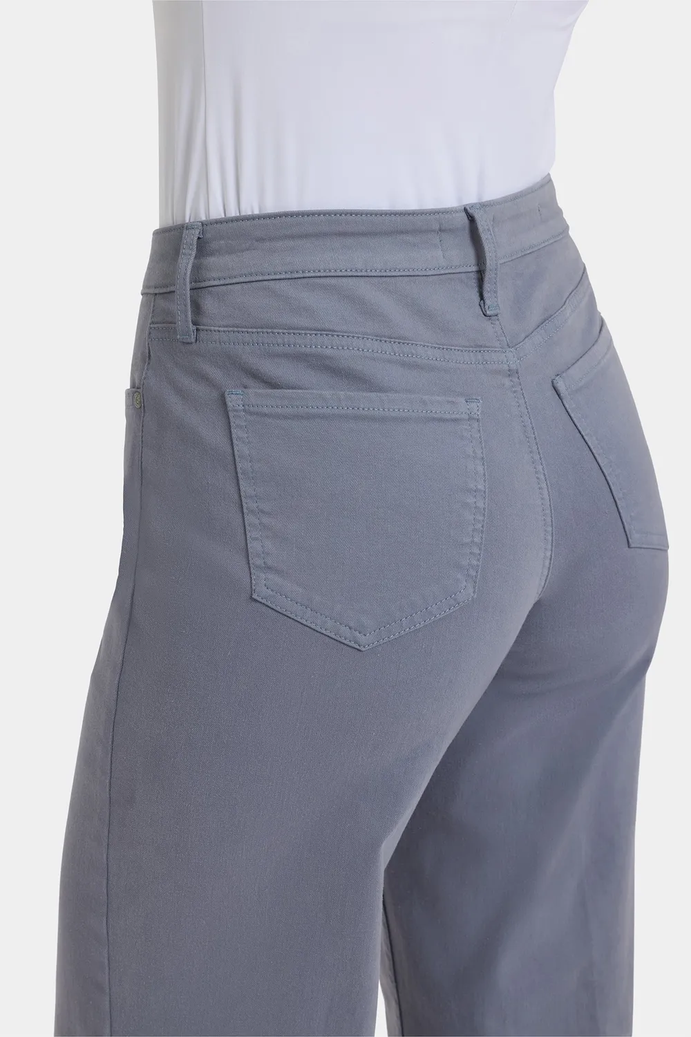 NYDJ Teresa Wide Leg Ankle Jeans Shadow Blue