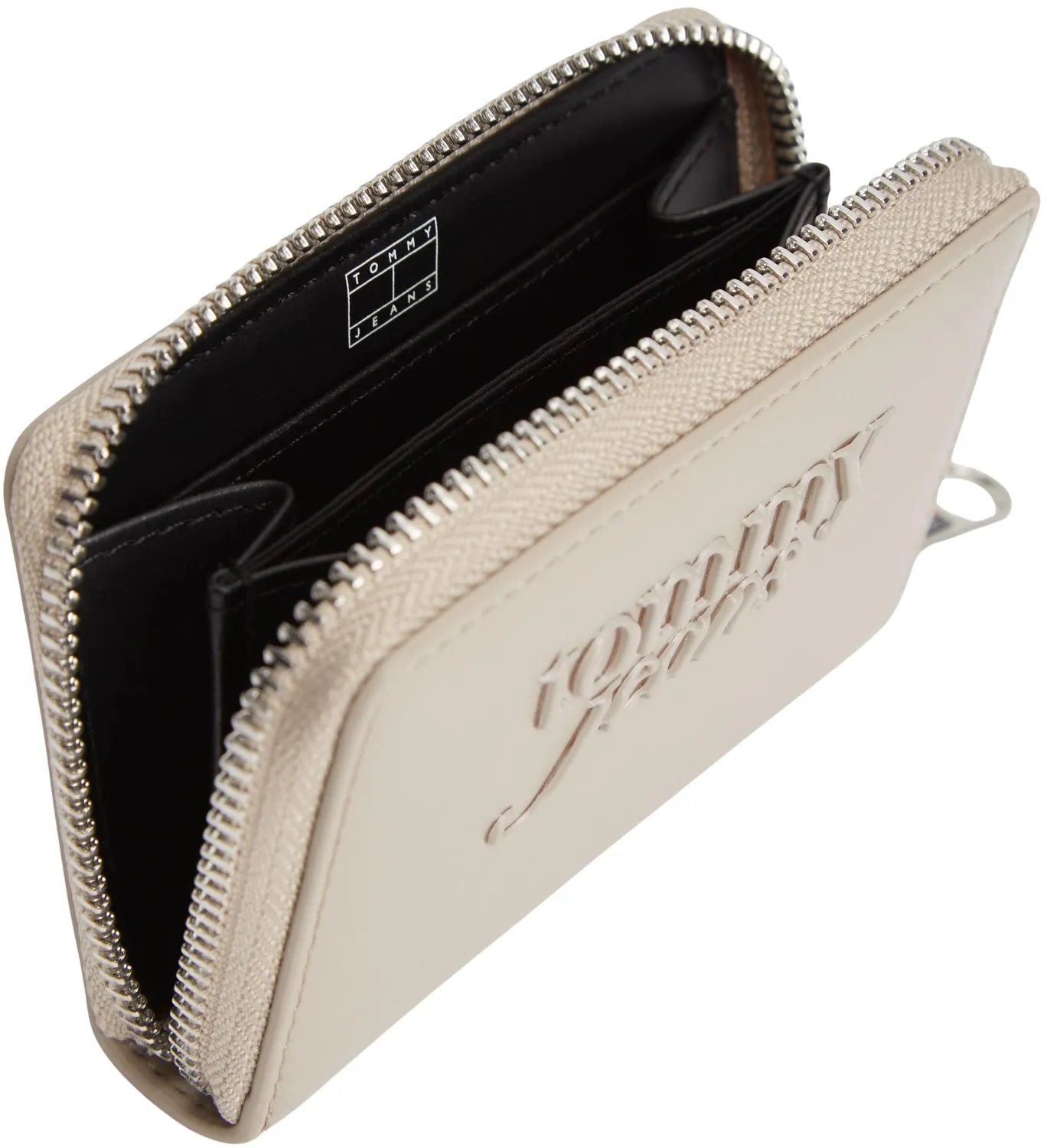 Tommy Jeans Must Small Geldbörse Beige Kunstleder