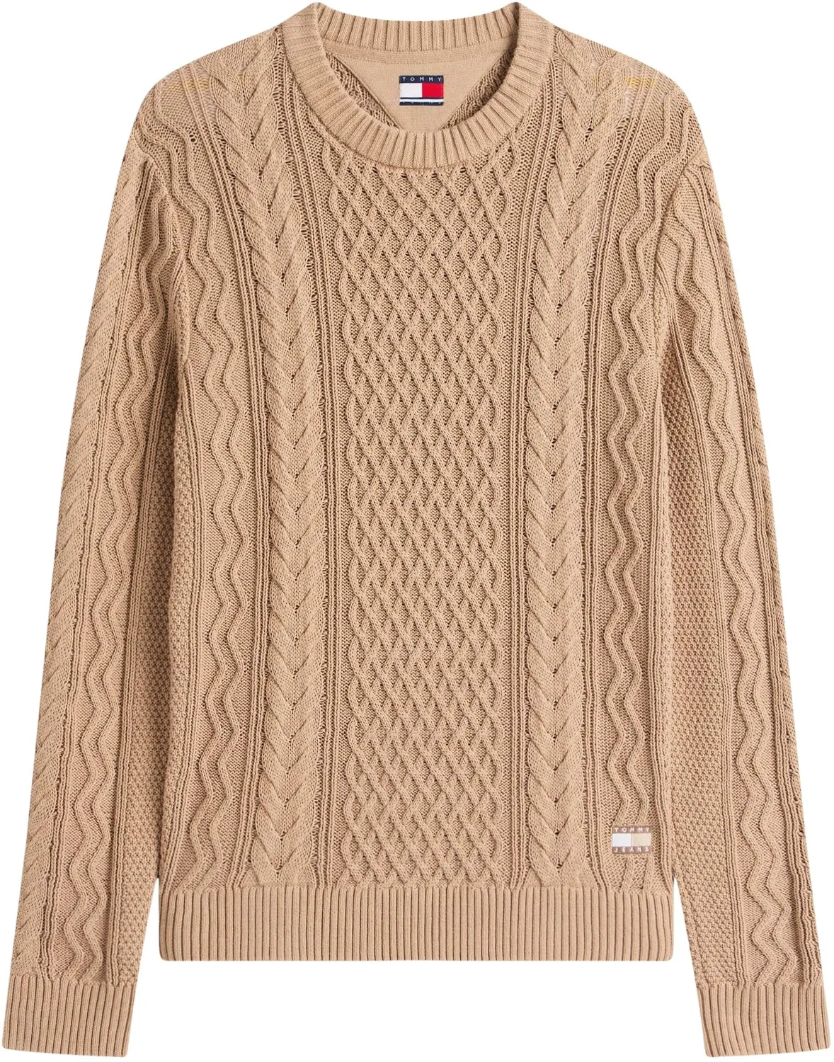 Tommy Jeans Cable Knit Pullover Zopfmuster Wolle