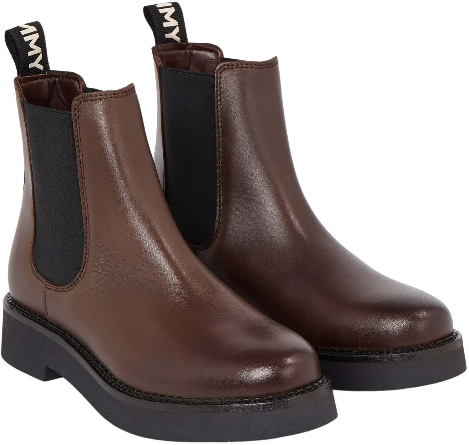 Tommy Jeans TJW Chelsea Flat Boot Stiefel Schwarz
