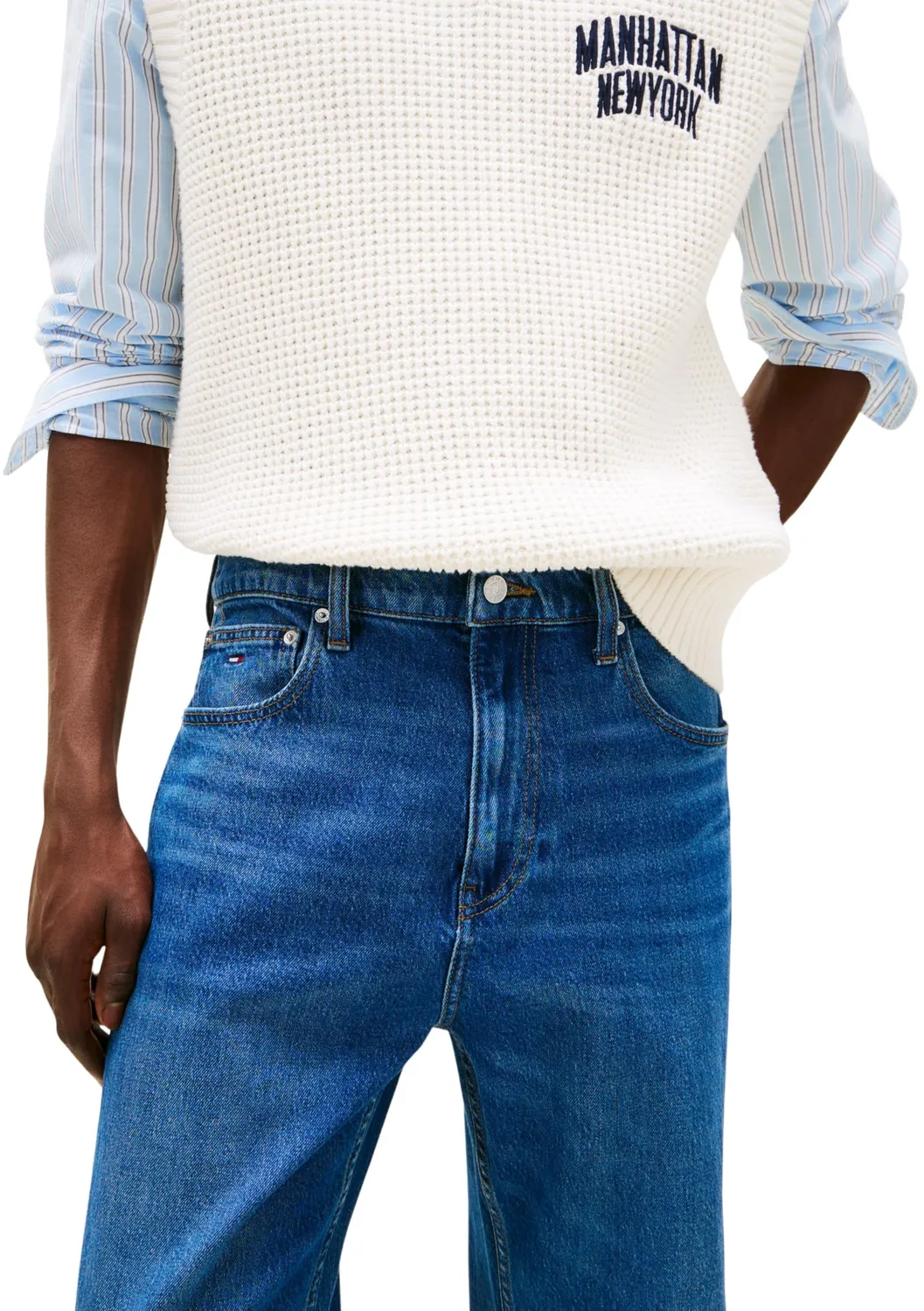 Tommy Jeans Otis Herren Jeans Straight 33W/36L dunkel