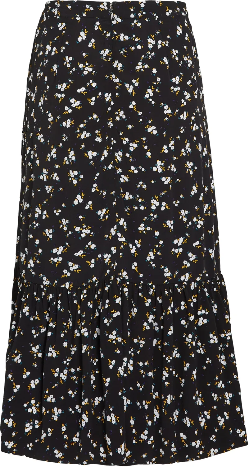 Tommy Jeans Floral Ruffle Midi Rock geblümt
