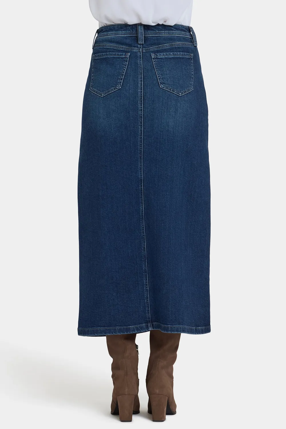 NYDJ High Rise Long Skirt Louvre Sapphire Jeansrock