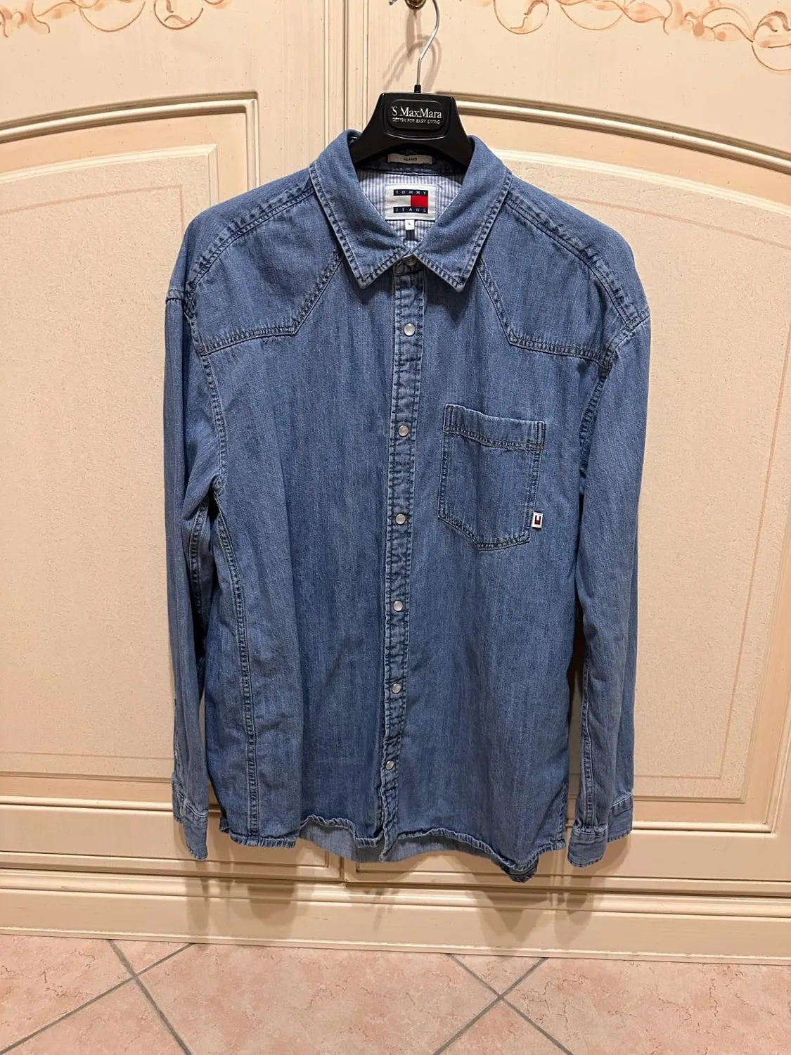 Tommy Jeans Herren Freizeithemd Hemd L Baumwolle