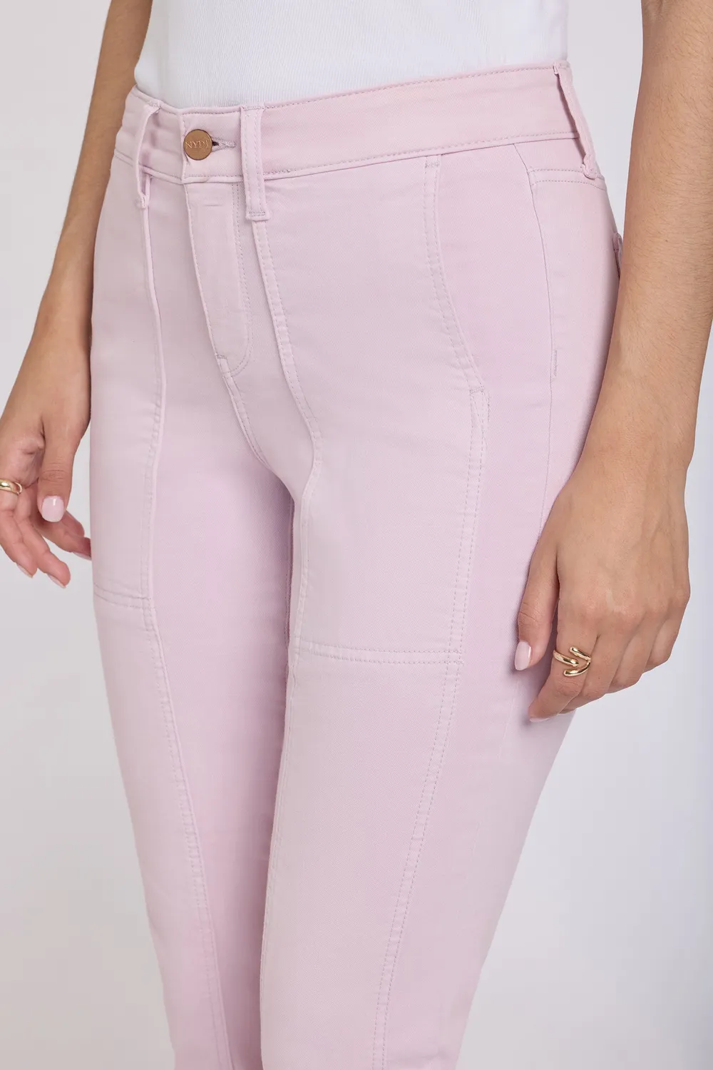 NYDJ Margot Girlfriend Jeans Light Lilac locker