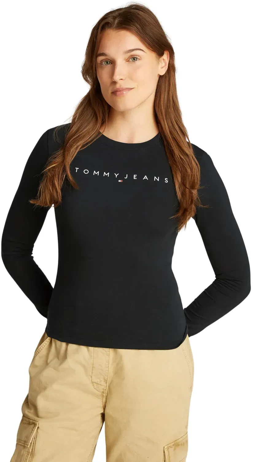 Tommy Jeans Linear Slim Fit Langarmshirt Damen XL