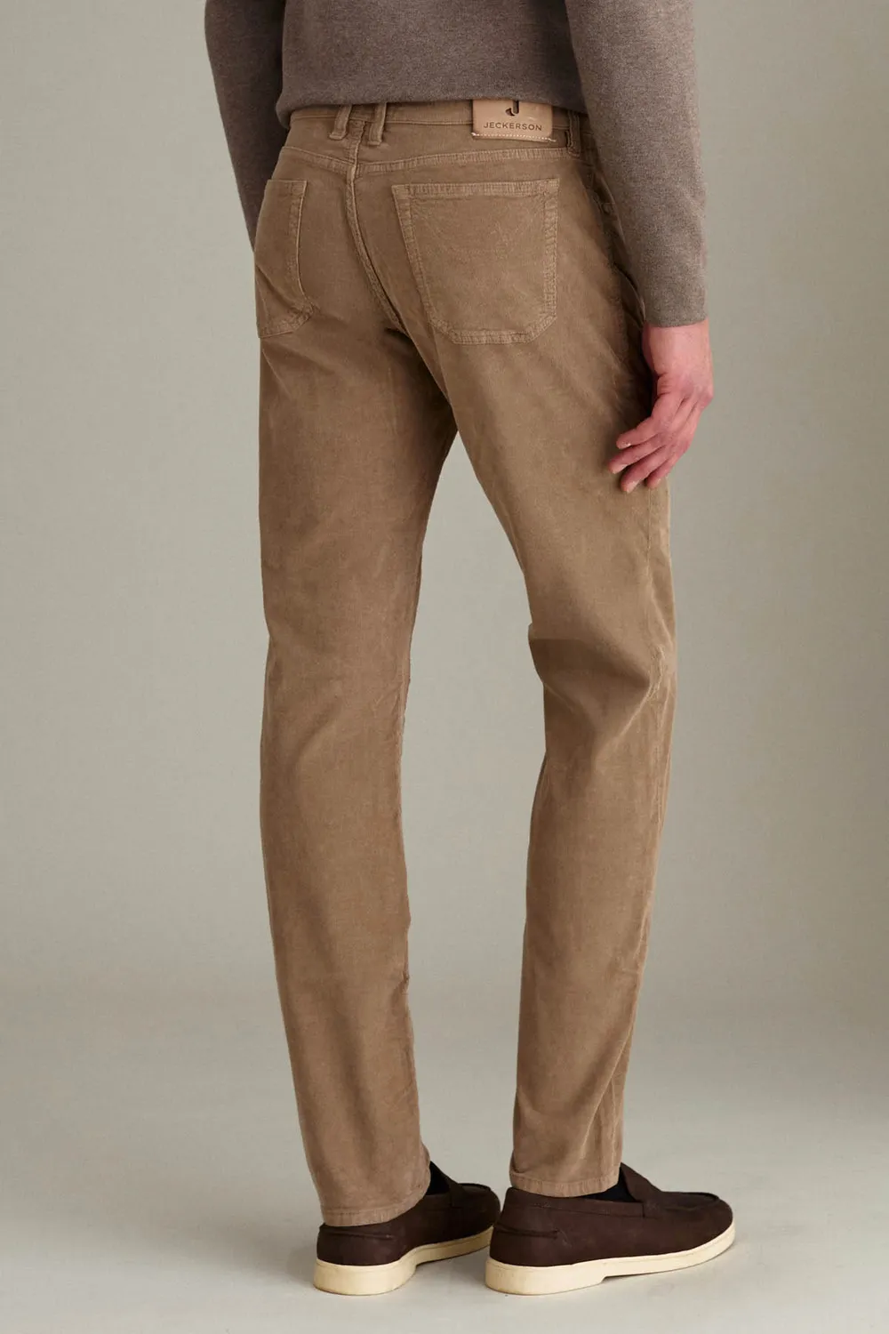 Jeckerson John Slim Fit Samthose sand Velours