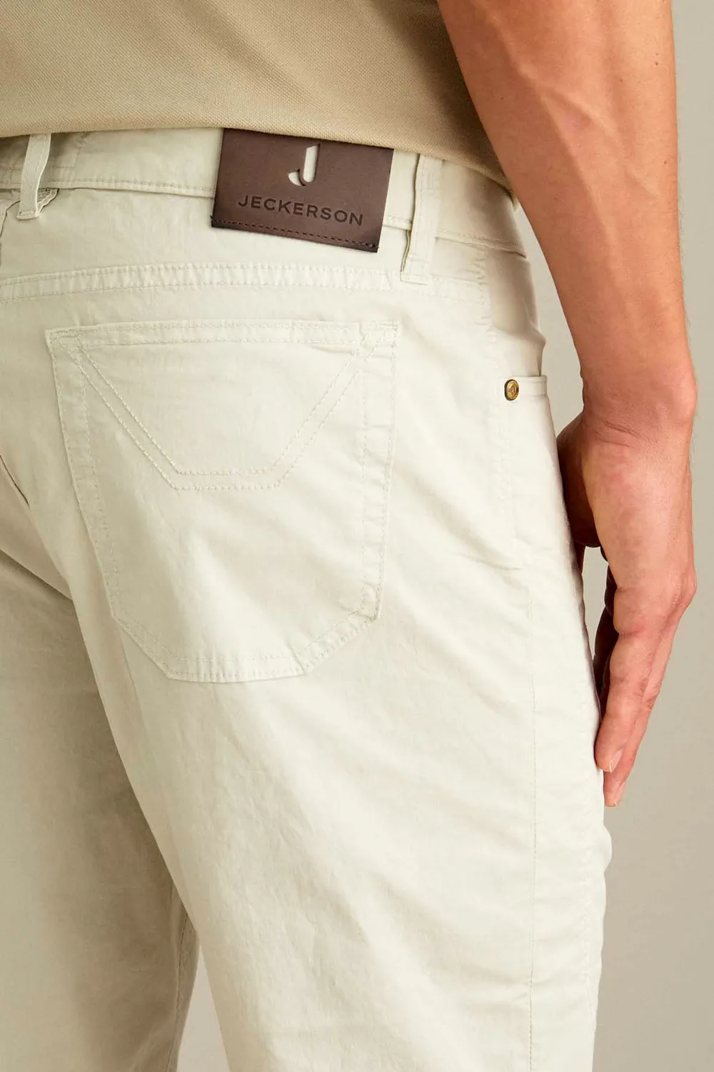 Jeckerson Jayden Bermuda Slim Fit hellgrau Herren