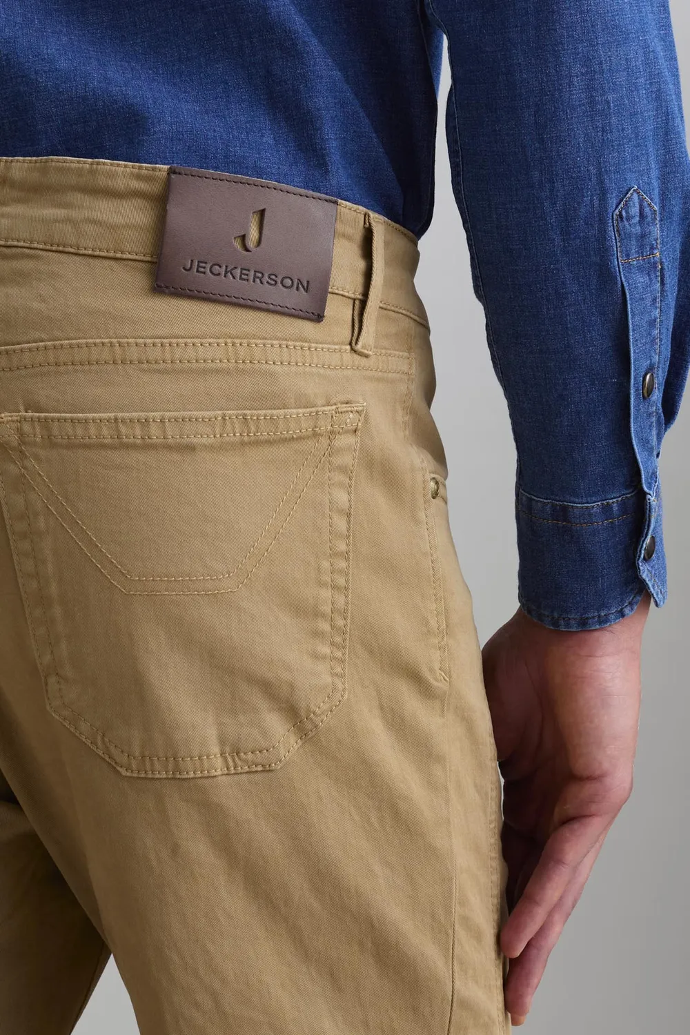 Jeckerson John Slim Fit Chino Haselnuss Peach-Skin