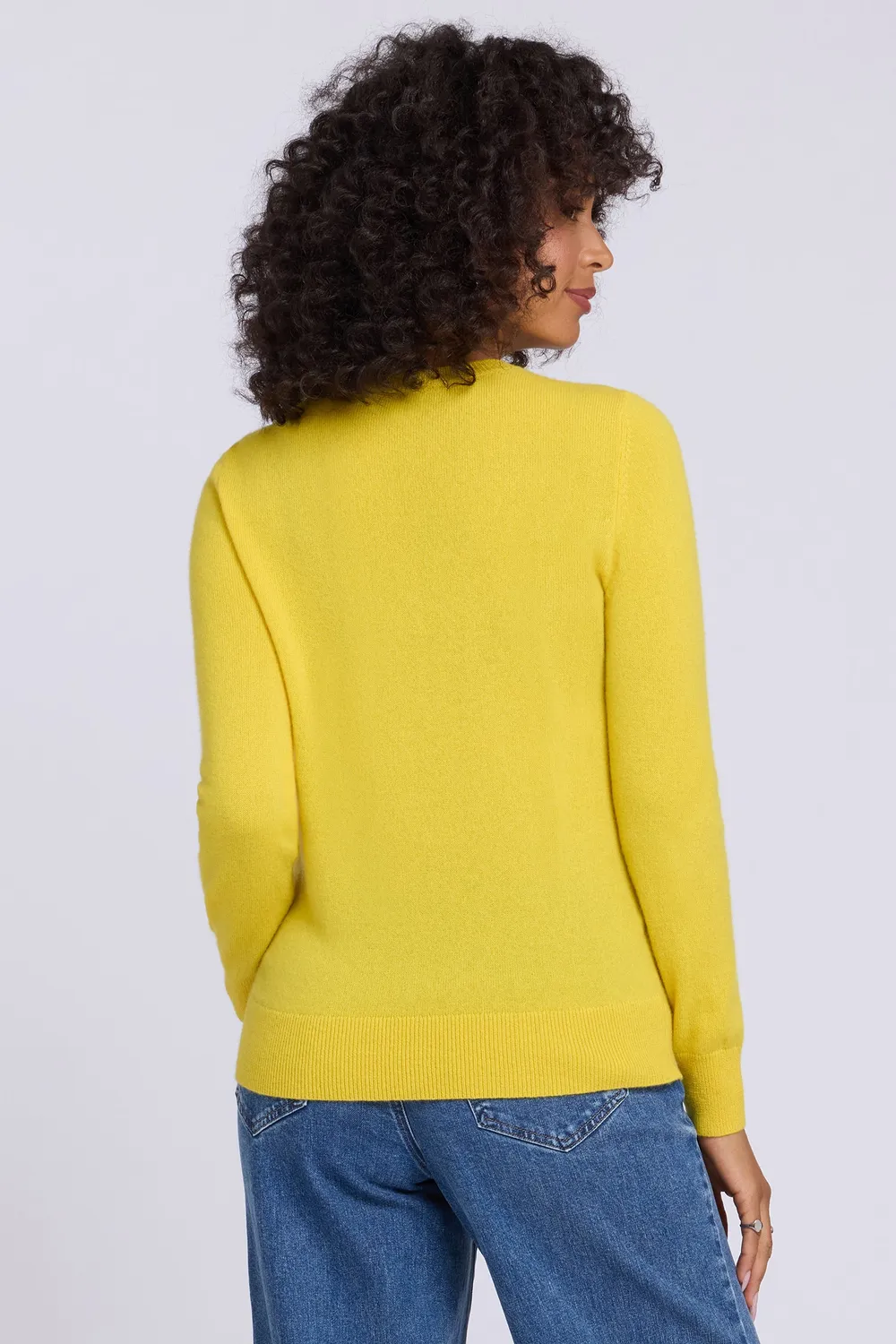 NYDJ Cashmere Essential Crewneck Pullover Glisten warm