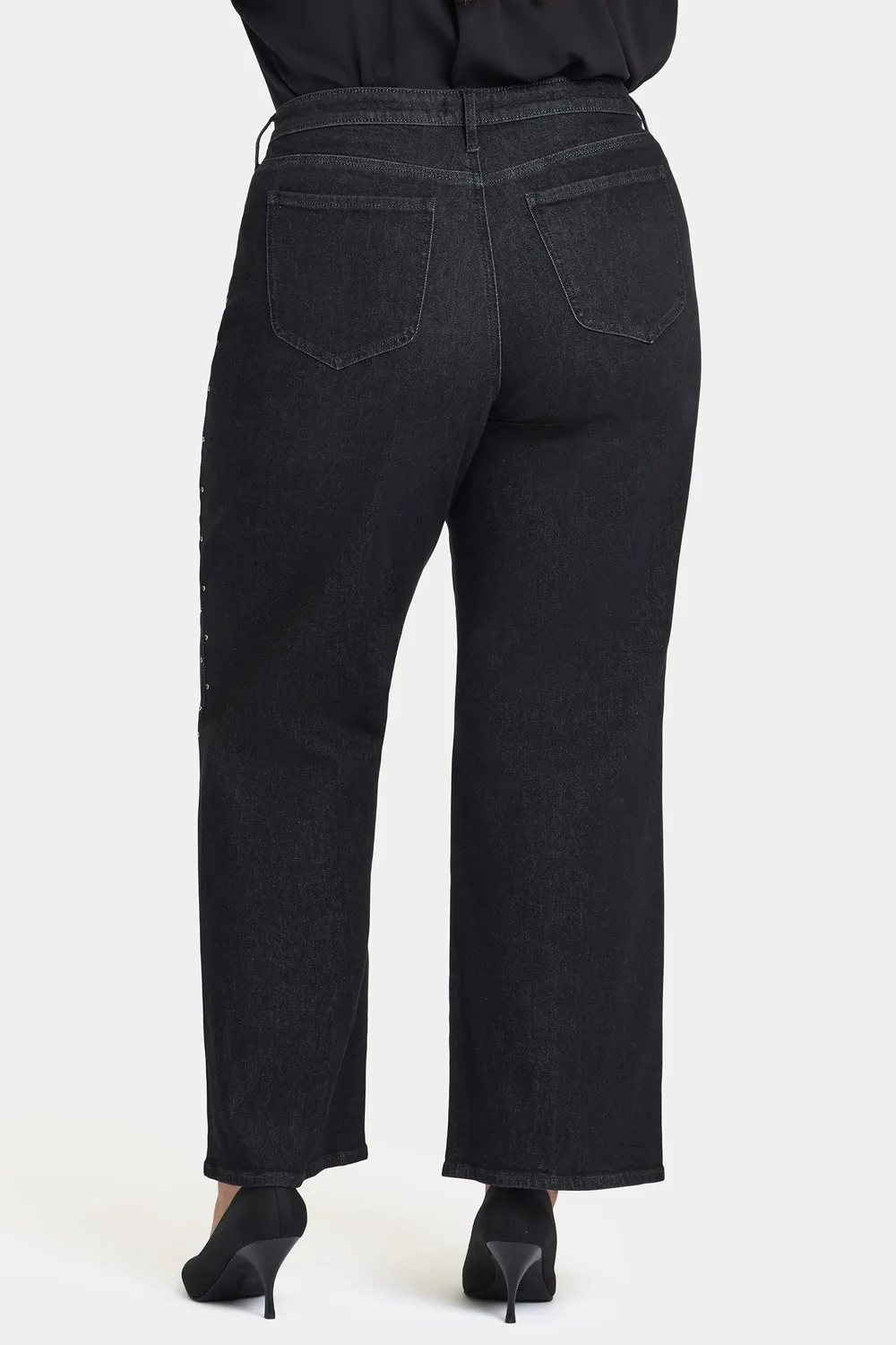 NYDJ Teresa Wide Leg Plus Jeans French Nightfall