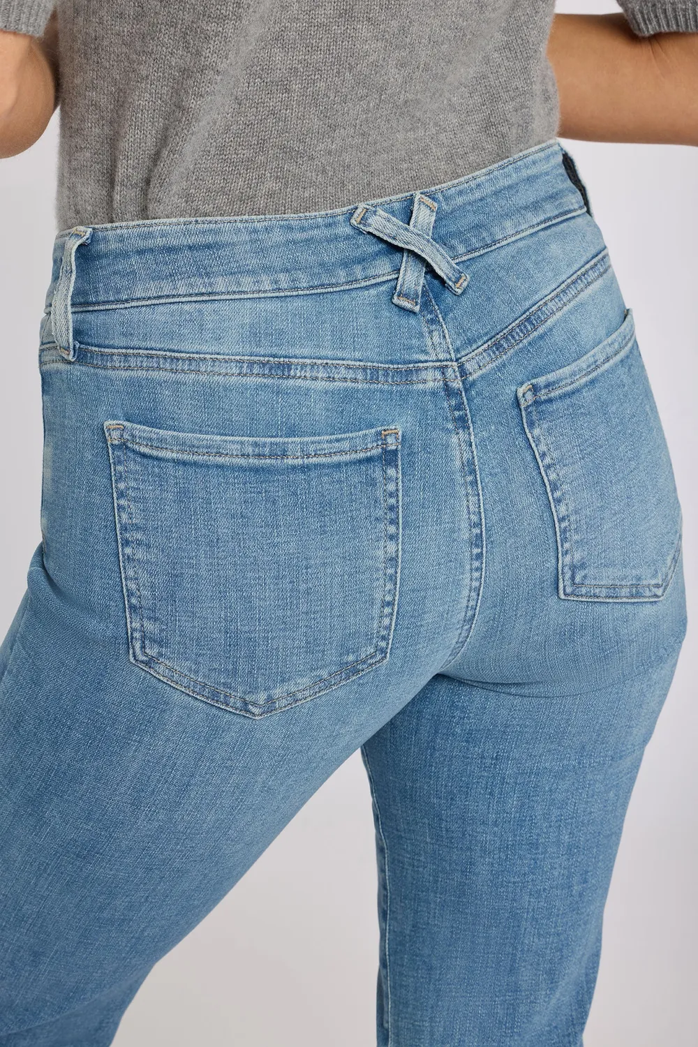 NYDJ Sheri Slim Straight Jeans Dawn Rock Mid-Rise