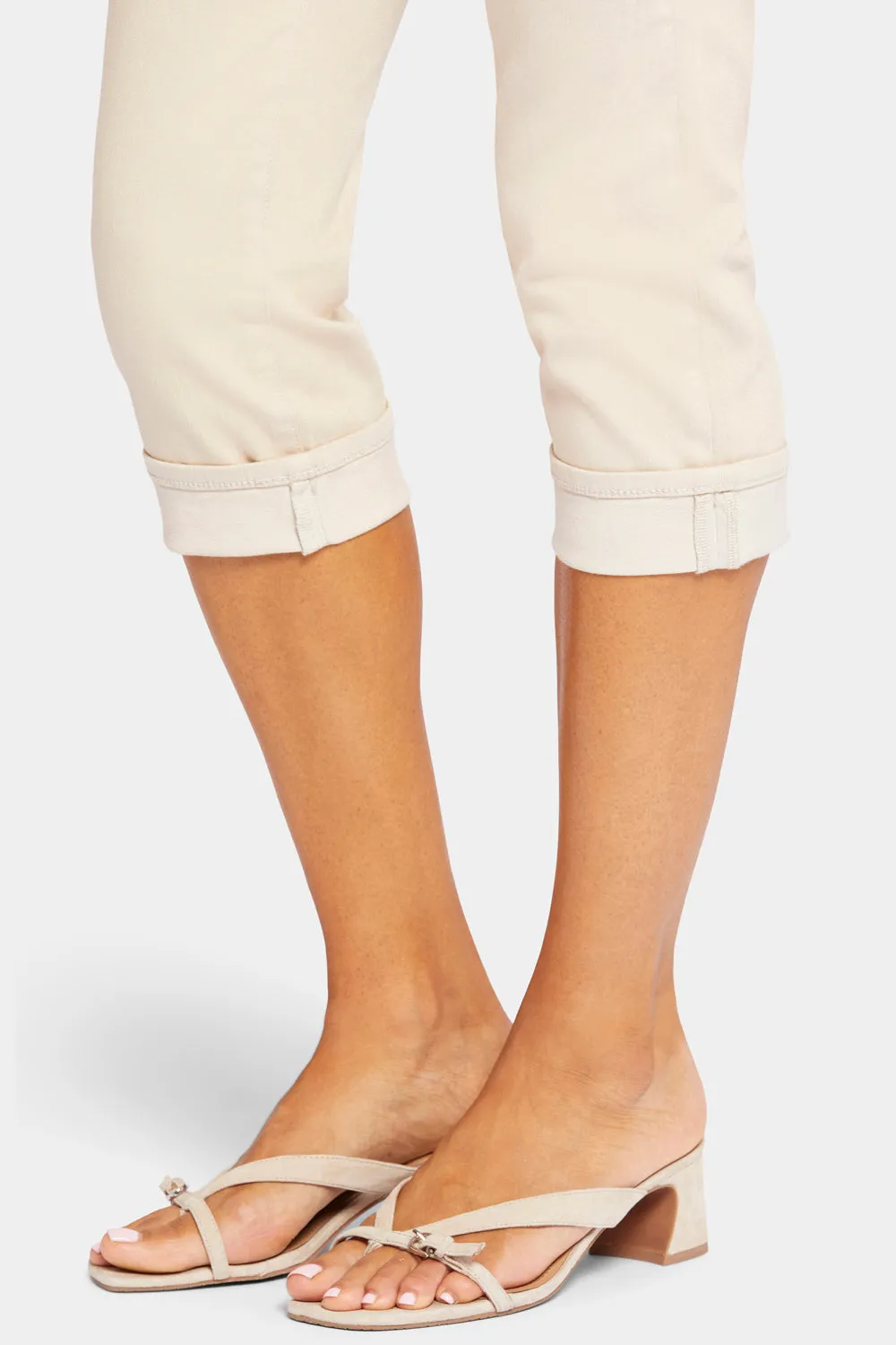NYDJ Marilyn Straight Petite-Crop-Jeans Feather beige