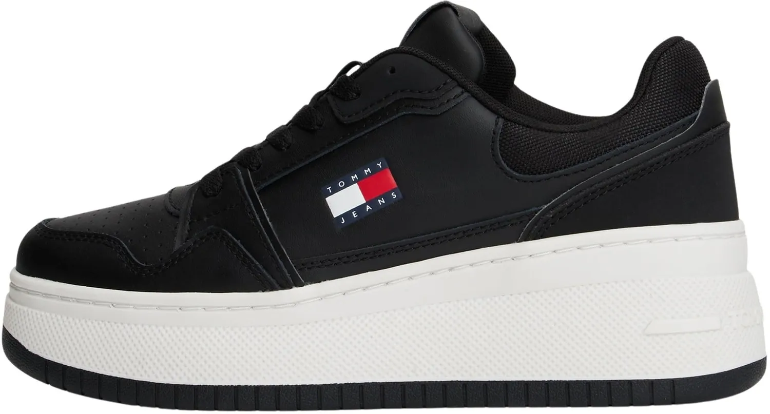 Tommy Jeans TJW Retro Basket Flatform Sneaker Weiß