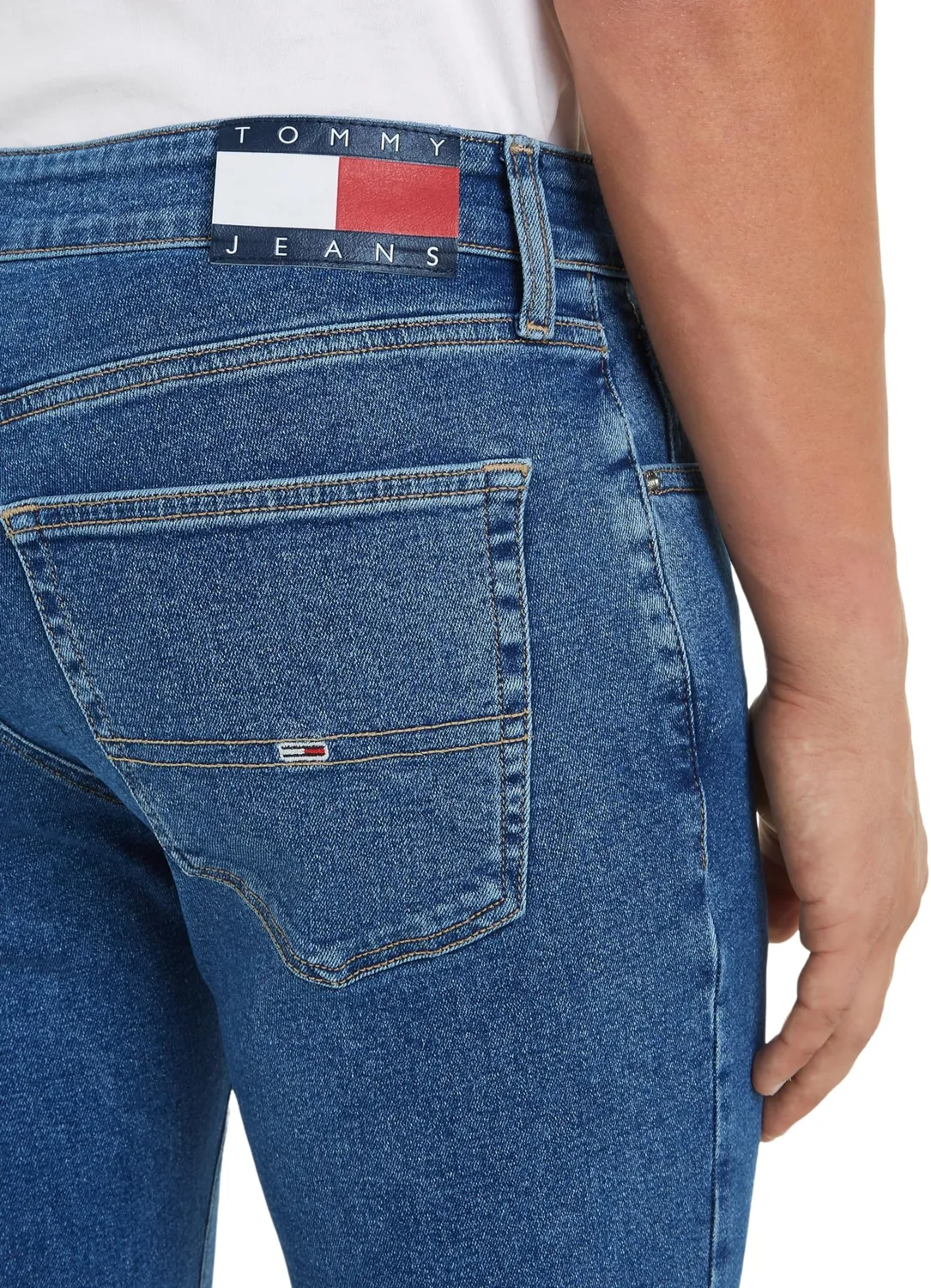 Tommy Jeans Herren Jeanshose 36W/30L Denim Kurz Gerade