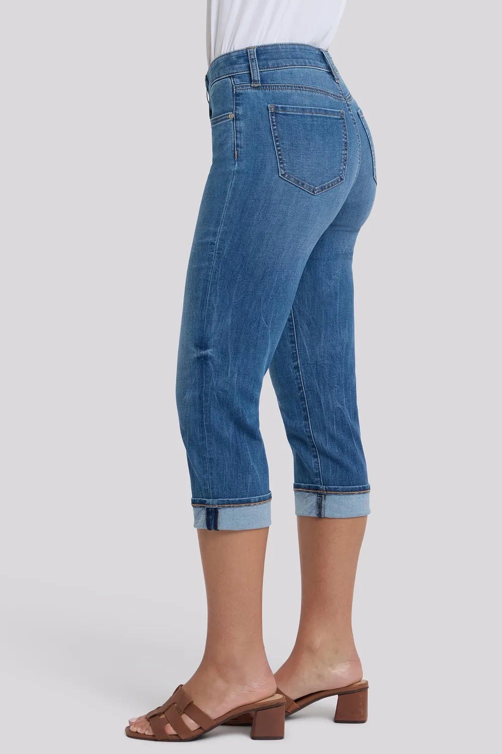 NYDJ Marilyn Straight Crop Jeans Wild River Indigo