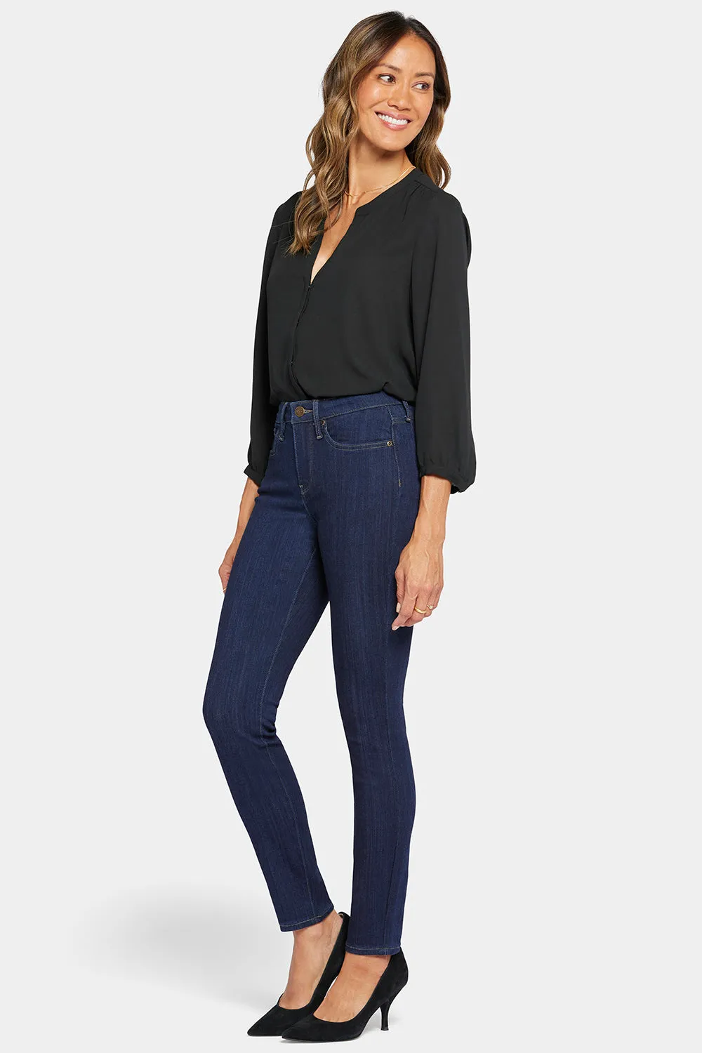 NYDJ Ami Skinny Jeans Mabel Blau Sure Stretch Denim