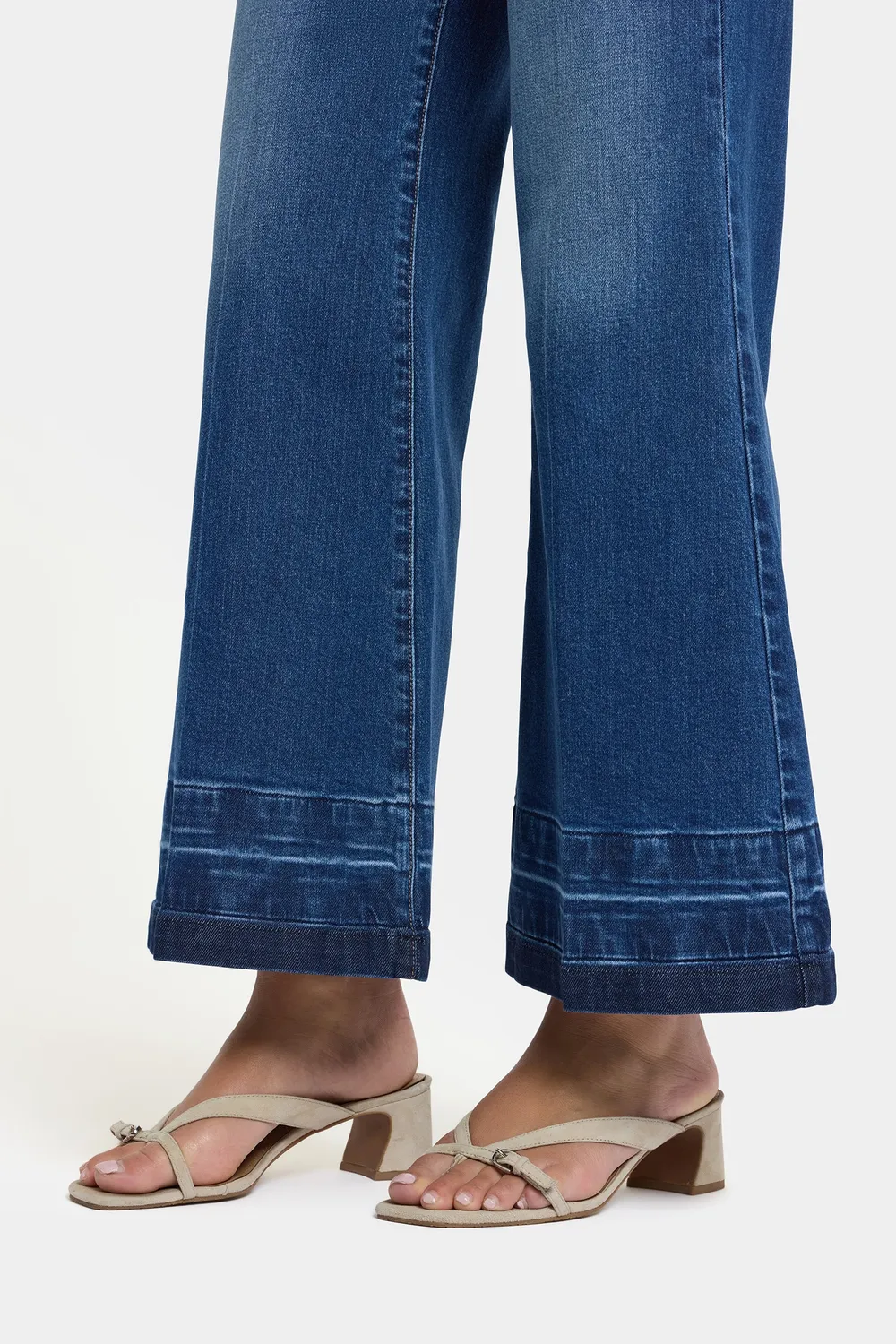 NYDJ Mia Palazzo Ankle Jeans Trail Lands Weit