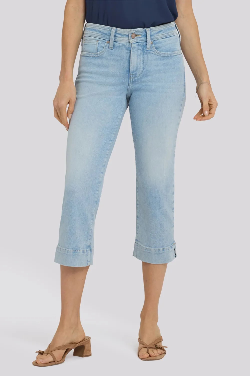 NYDJ Marilyn Straight Crop Jeans Keys View hellblau