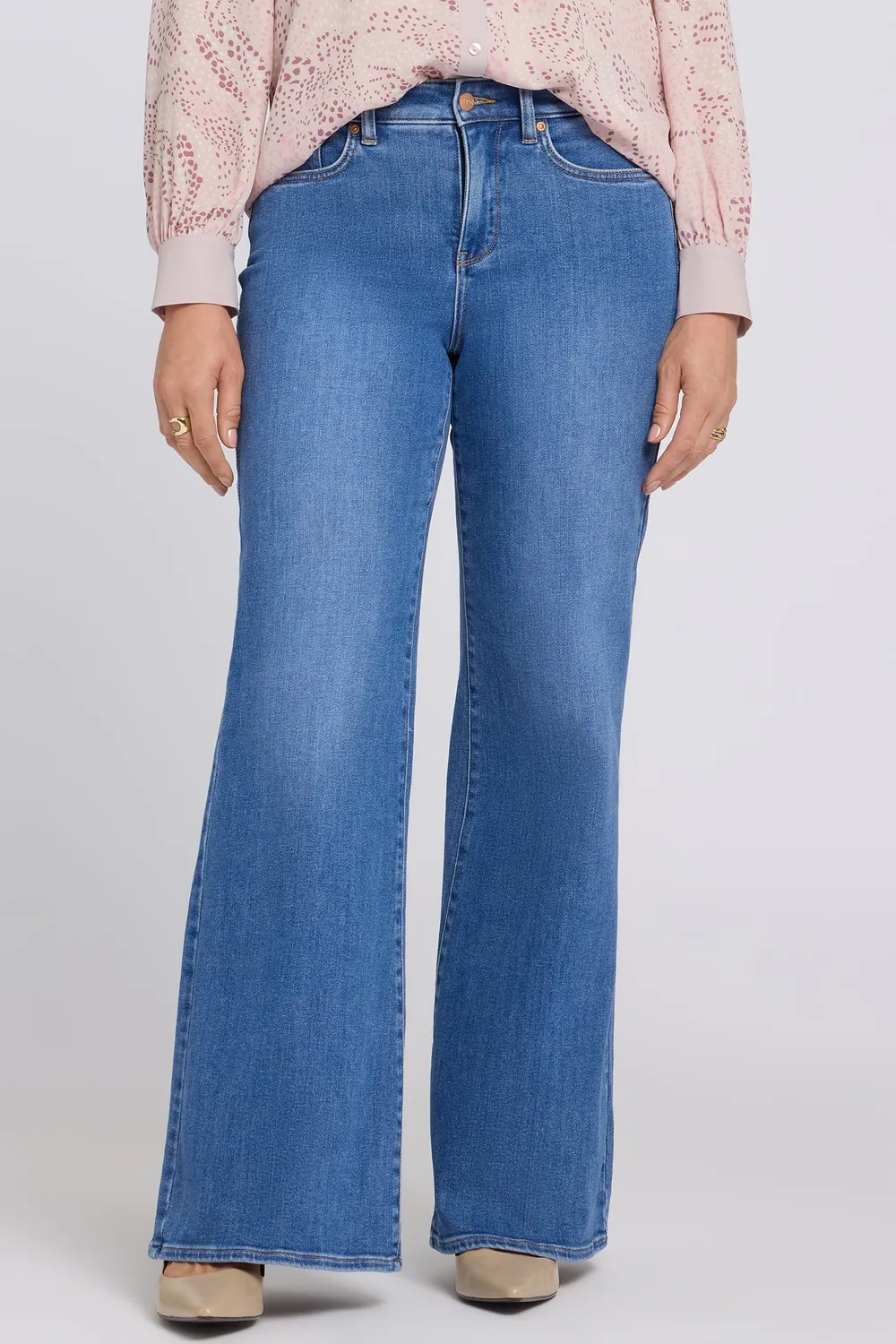NYDJ Mia Palazzo Jeans Blue Paradise High Rise