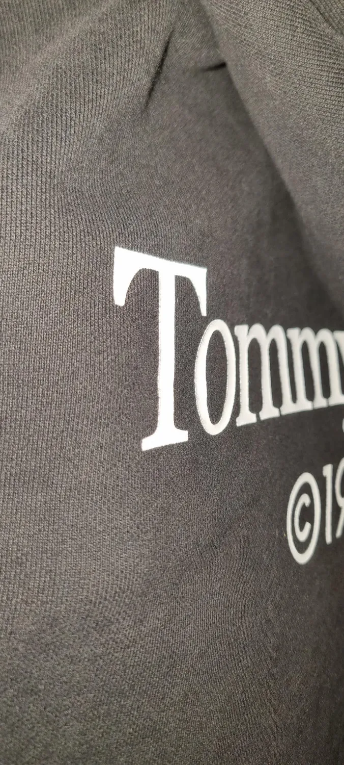 Tommy Jeans Herren Hoodie mit Kapuze Weiß Baumwolle
