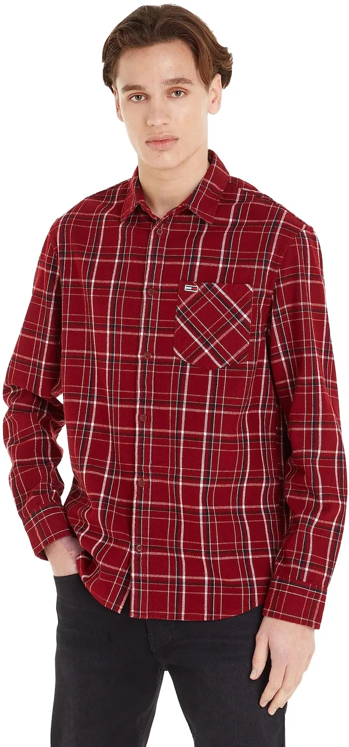 Tommy Jeans Check Pocket Freizeithemd Herren Karo