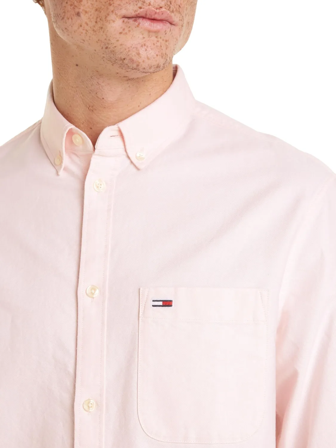 Tommy Jeans TJM DM0DM18335 Oxford-Hemd S Baumwolle