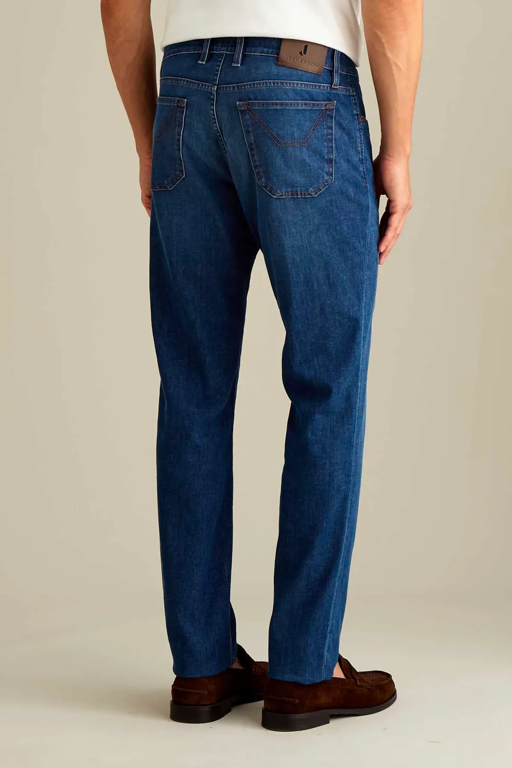 Jeckerson John Slim Fit Jeans mittelblau Stretch