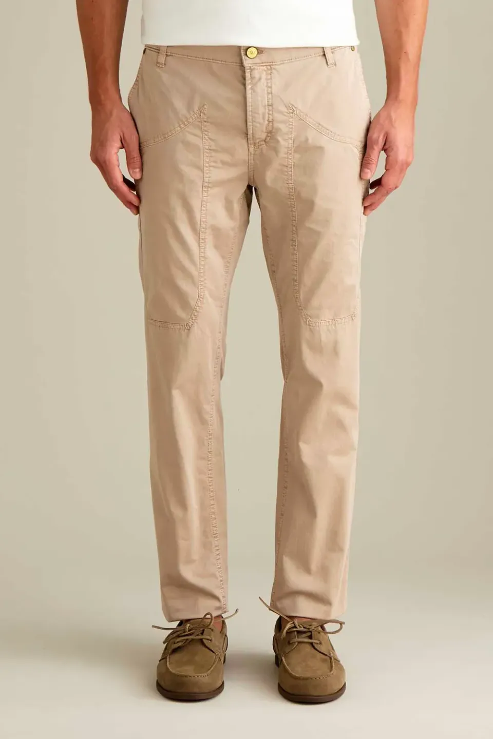 Jeckerson Jevon Chino Beige Zement Slim Stretch