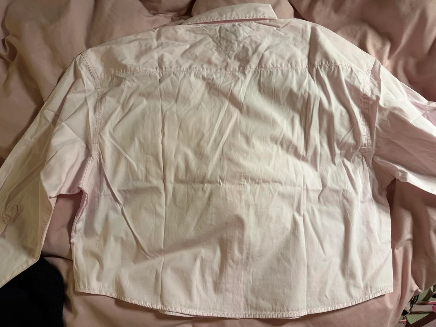 Tommy Jeans Essential Crop DW0DW22766 Shirt Rosa cropped