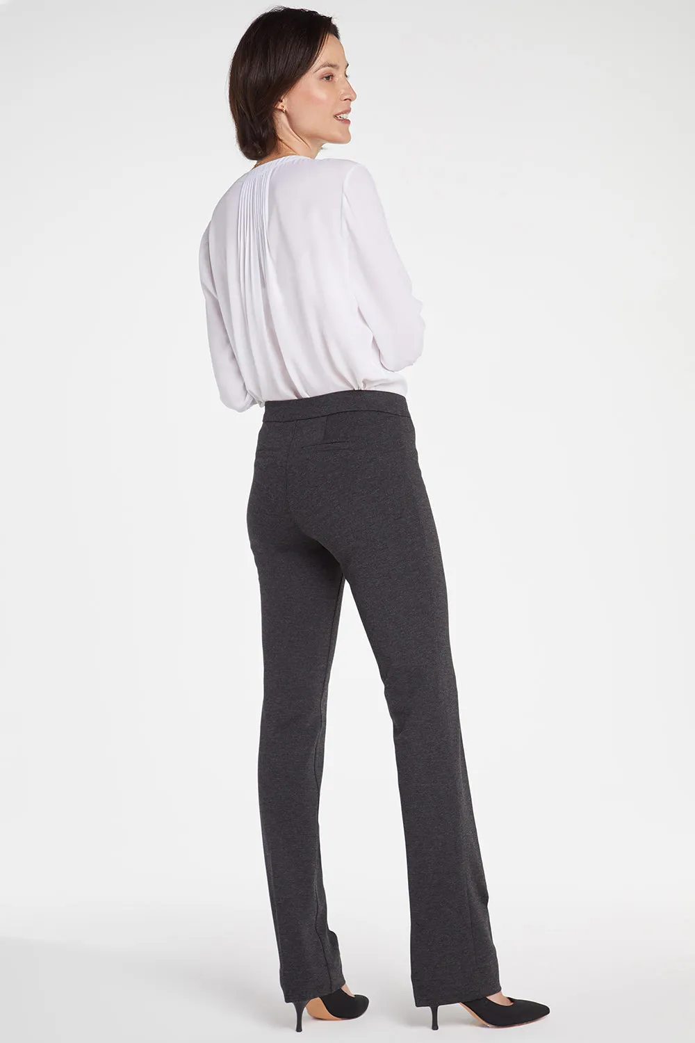 NYDJ Slim Trouser Petite Stoffhose Charcoal Ponte