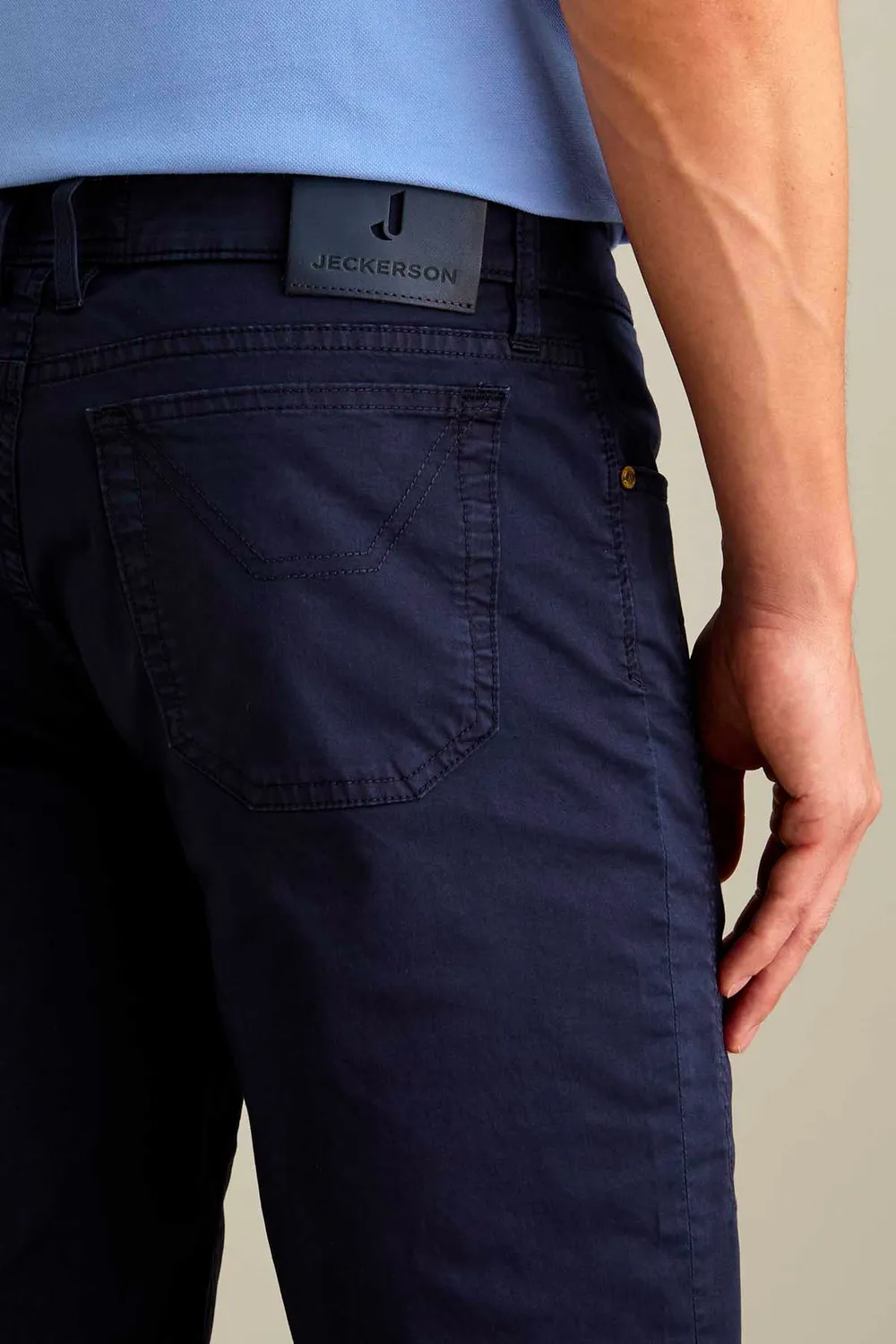 Jeckerson Jayden Slim Fit Shorts dunkelblau Stretch