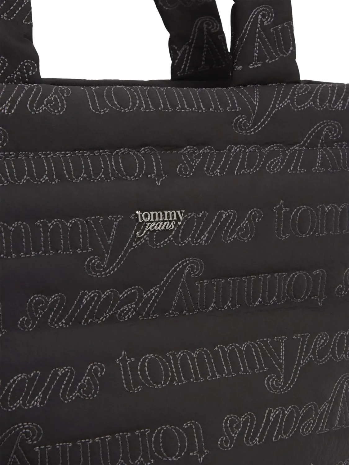 Tommy Jeans Icon Nylon Tote Gross Schwarz Nylon-Shopper