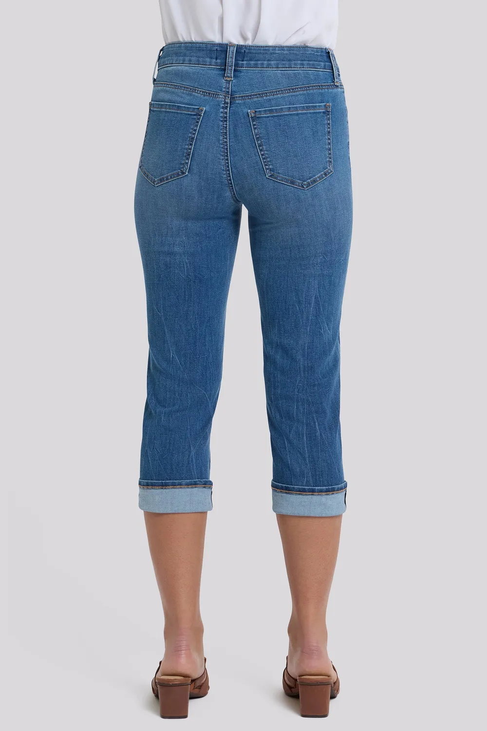 NYDJ Marilyn Straight Crop Jeans Wild River Indigo