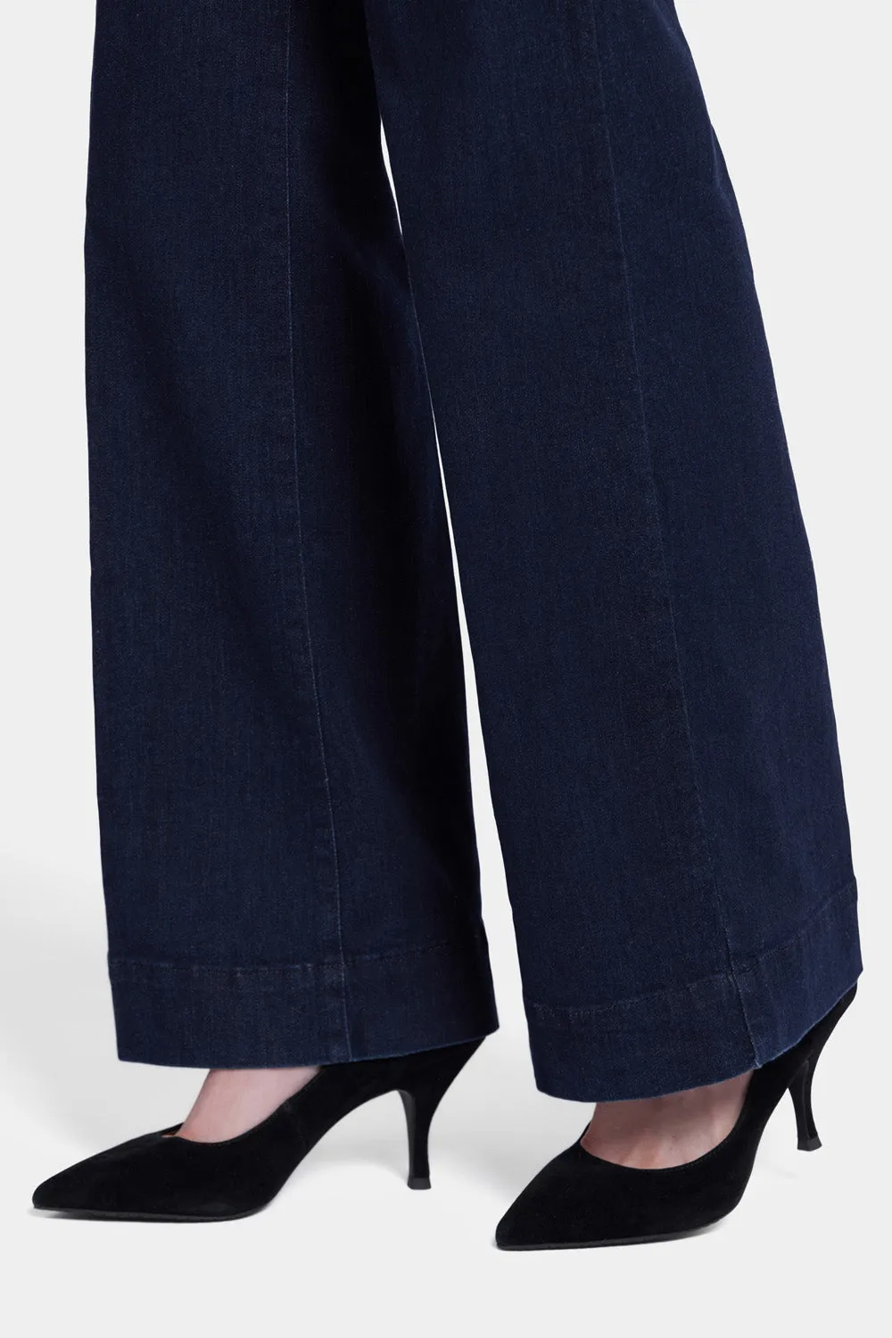 NYDJ Teresa Trouser Jeans Rinse Blau weites Bein