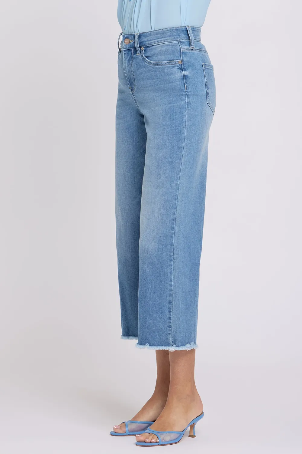 NYDJ Coco Wide Leg Crop Jeans Vista Lakes weit