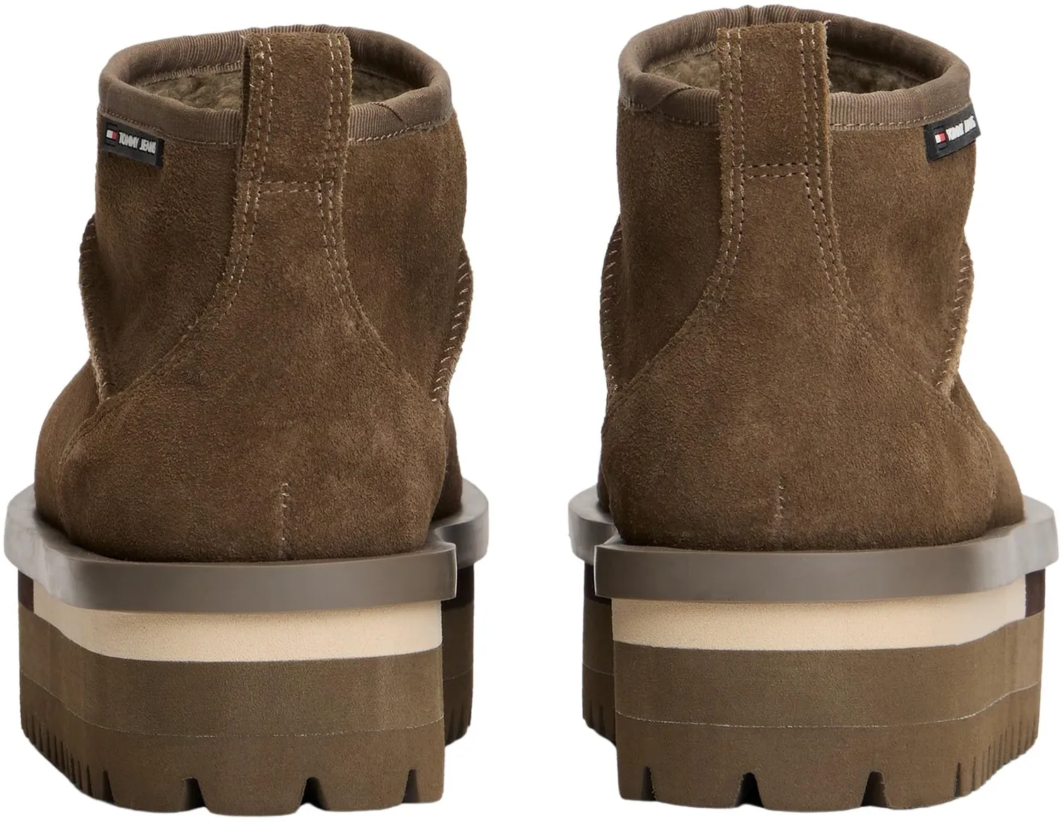 Tommy Jeans Low Boot Flatform Stiefel Khaki Gr 40