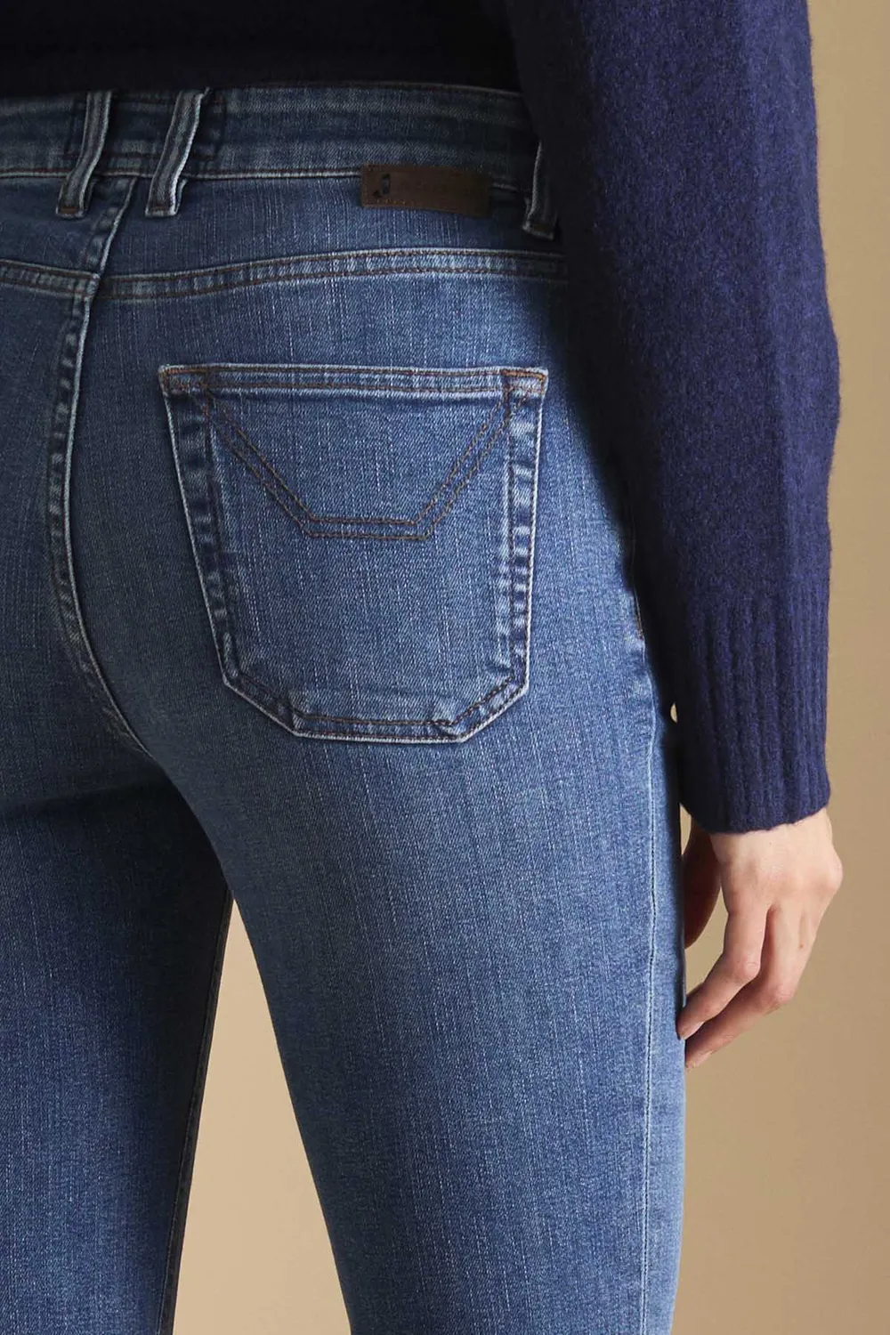 Jeckerson Juliette Jeans Damen mittelblau Skinny Stretch