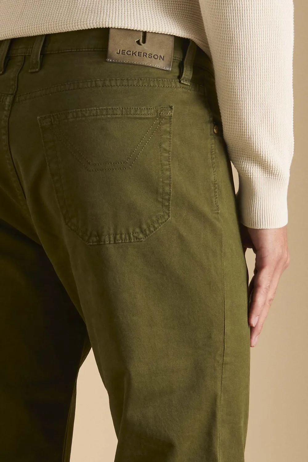 Jeckerson Jasper Regular Herren Chino Olivgrün