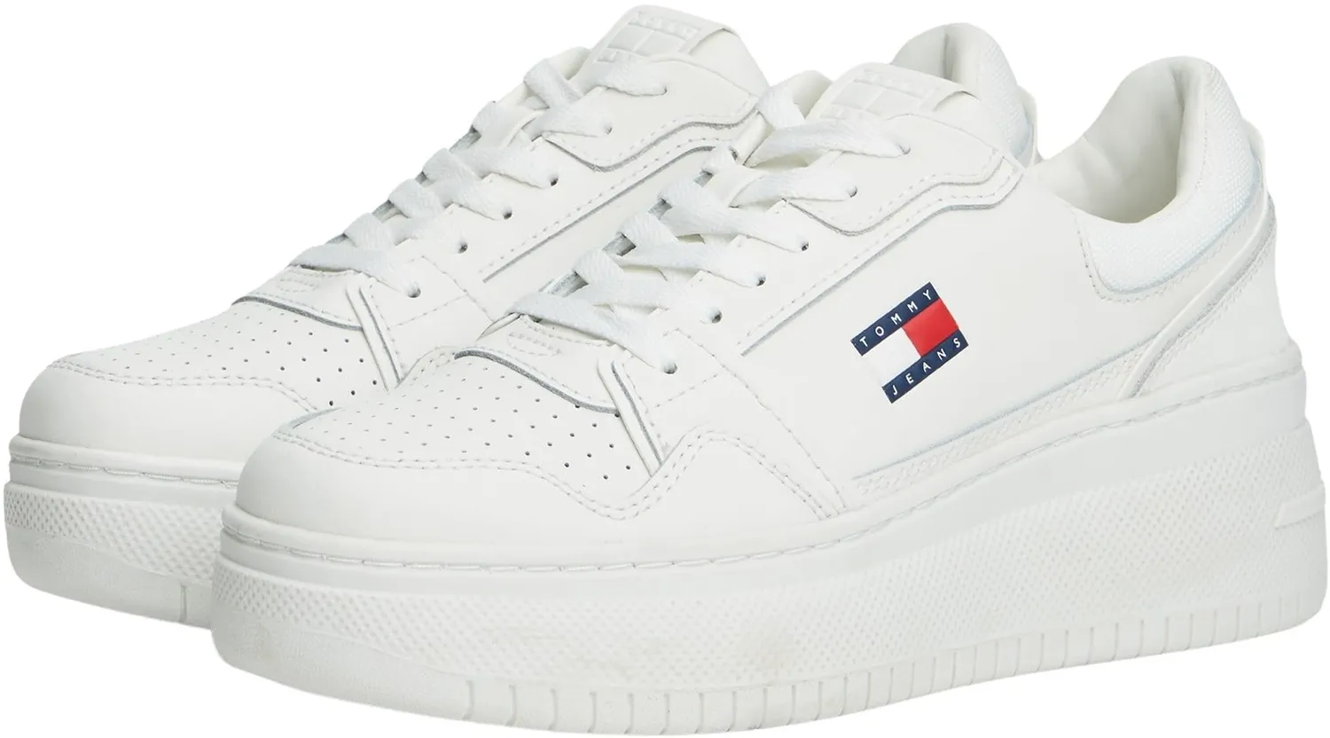 Tommy Jeans TJW Retro Basket Flatform Sneaker Weiß