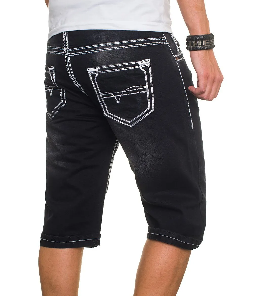 Alessandro Salvarini AS022 Jeans Shorts Herren Baumwolle