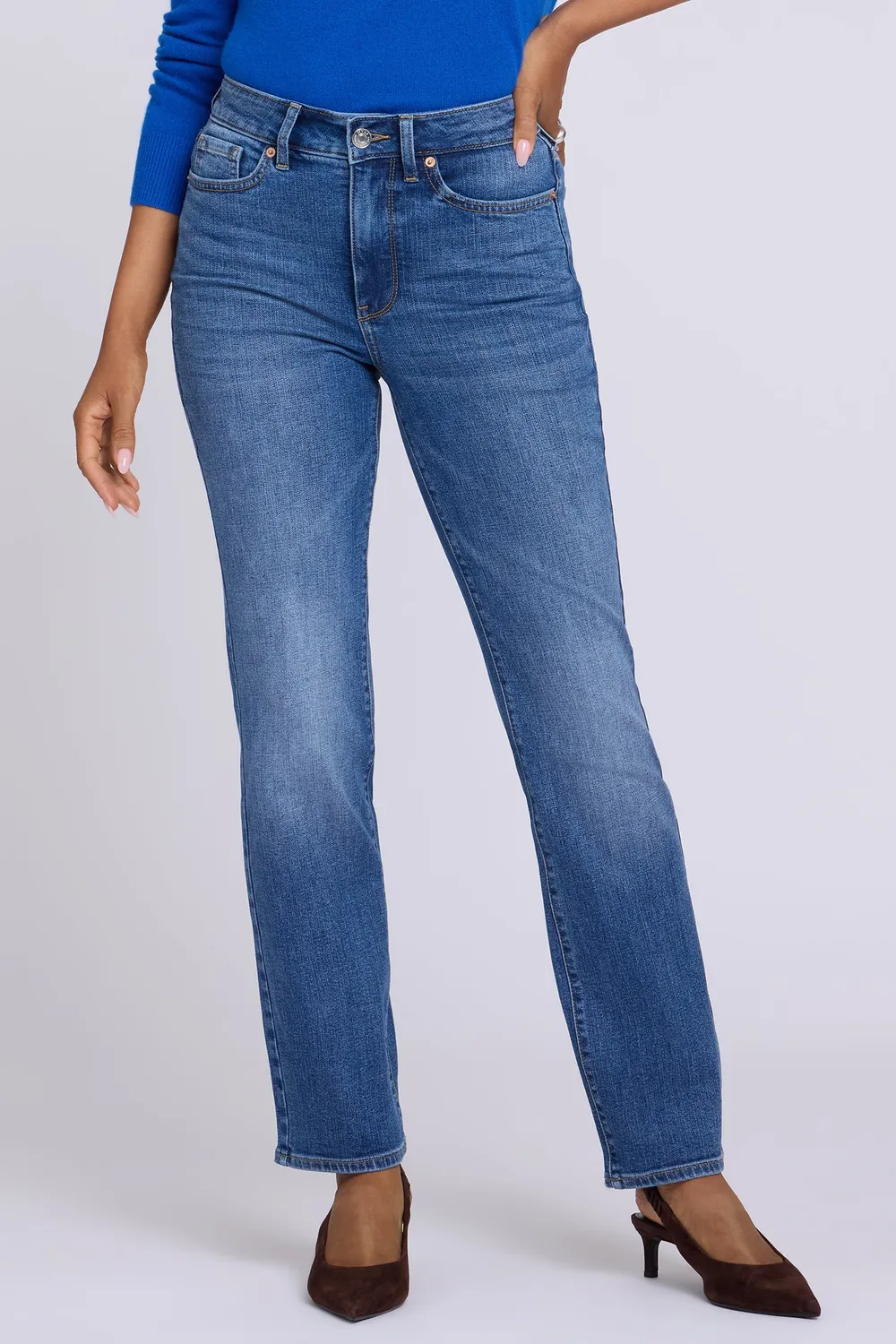NYDJ Marilyn Straight Tall Jeans Yarrow High Rise