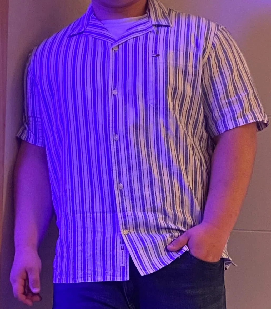Tommy Jeans TJM Stripe Linen Freizeithemd Leinen