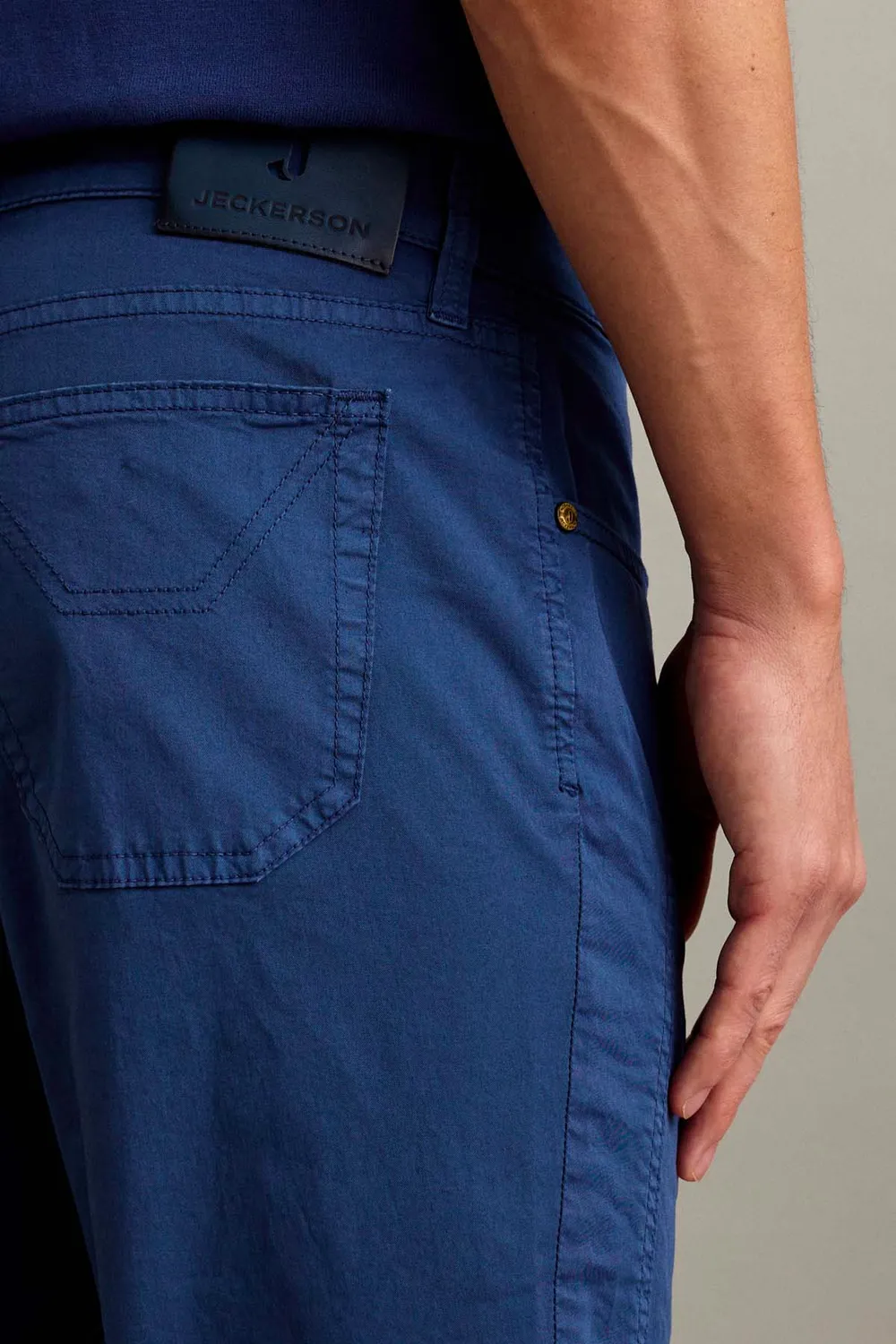 Jeckerson John Toppa Slim Fit Stoffhose Mittelblau
