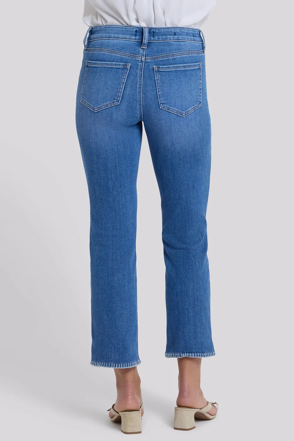 NYDJ Marilyn Straight Ankle Jeans Blue Paradise Petite