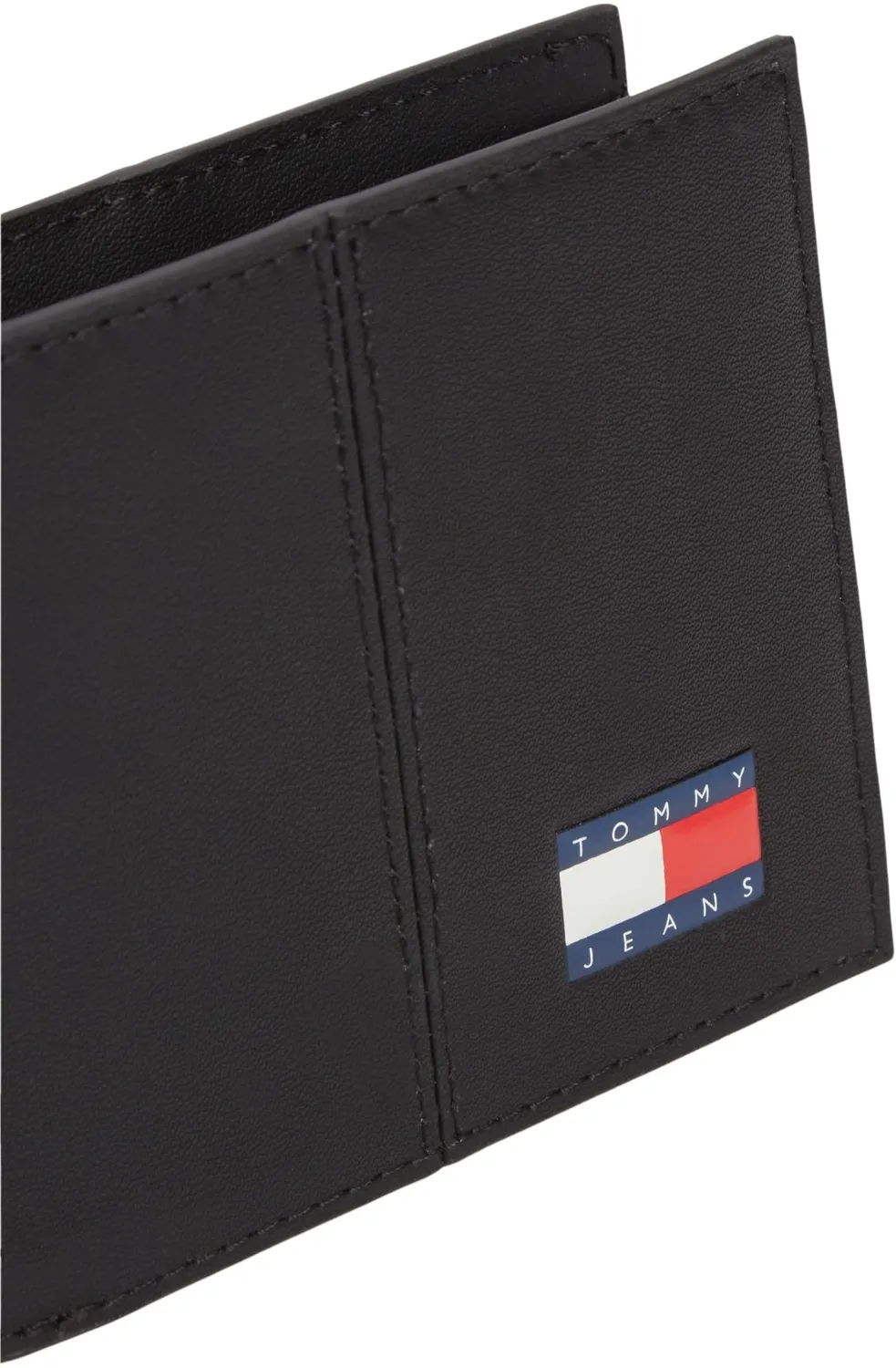 Tommy Jeans Heritage Wallet Geldbeutel Schwarz Leder