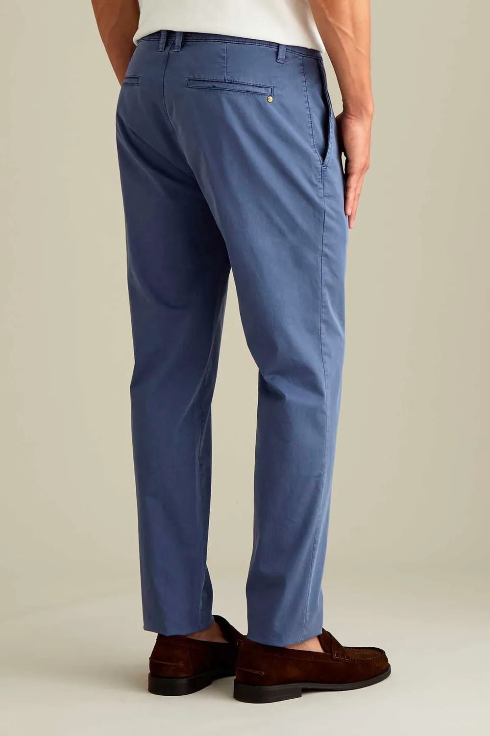 Jeckerson Jack Chino Slim Fit mittelblau Sateen